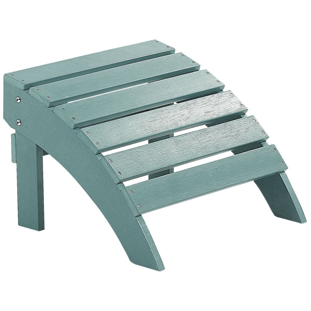 Beliani Garden Footstool Adirondack Turquoise
