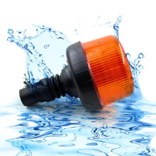 LED Rotating Emergency Strobe Light Waterproof 10-30V 40LED Vehicle Warning Lamp