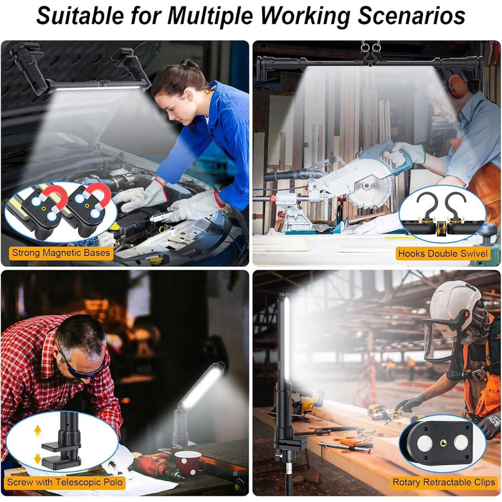 Magnetic Base Work Light Ideal For Automotive Repair And Emergency Solution 7754004714410