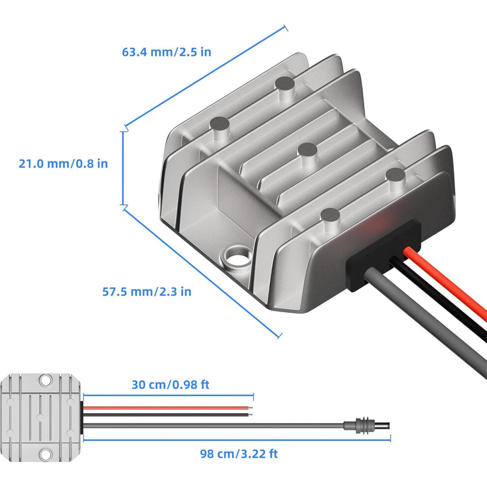Motorhome Truck Power Adapter 9V-28V Input To 30V 3.5A Output Waterproof Booster 7754004754492