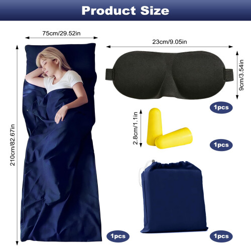 Sleeping Bag Liners Camping Sheets, Travel Sheet Hostels, Hotels 1