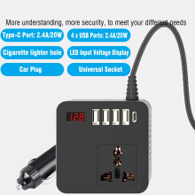 Strong 300W Automotive Inverter Plastic for Laptop Phone & Small Appliances