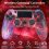 (Crackle Pattern - White) Wireless Controller for PlayStation 4 PS4 Slim Pro PS3 Windows PC DualShock Gamepad 2