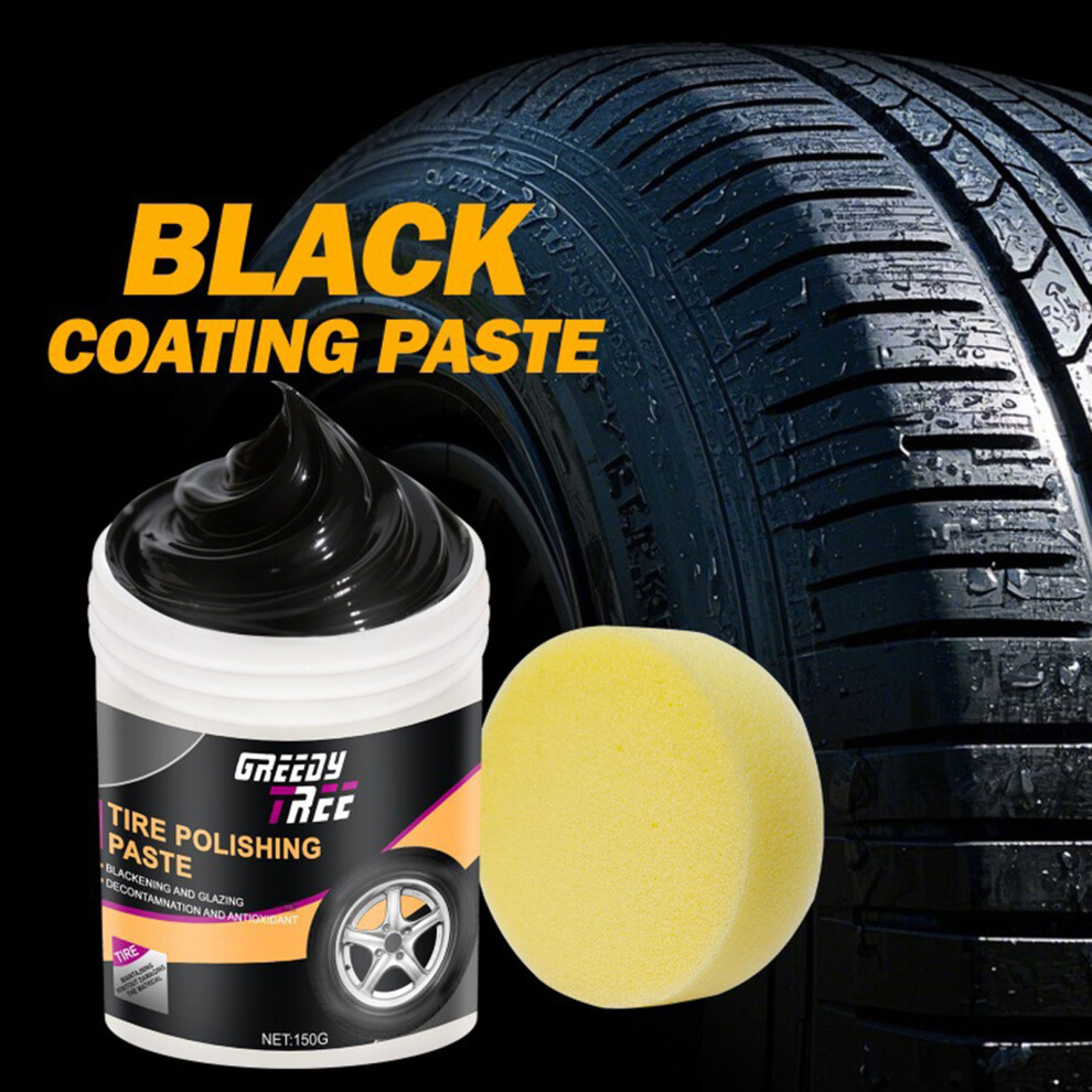 Tire Shine Gel Polish Wax For Car Tires Rubber Trim Protection Waterproof 150G 7754004740952