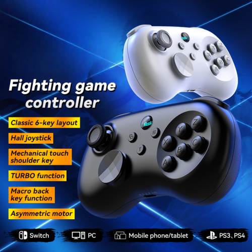 (Black) Wireless Controller Joystick for Nintendo Switch PS4 PS3 PC Android iOS Mini Gamepad 2