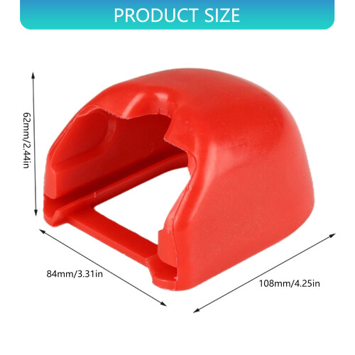 Quick Identification Red Trailer Ball Cover Strong Plastic Caps for 50mm 2