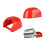 Quick Identification Red Trailer Ball Cover Strong Plastic Caps for 50mm 5