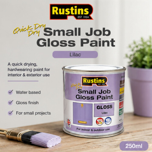 Rustins Rustins Quick Dry Small Job Paint Gloss Lilac 250ml 1