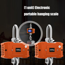 Electronic Hanging Scale Bright LED Screen Five Digital Display Long Distances 1000kg