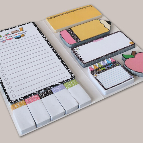 Creative Cartoon Shaped Reminders Removable for Teachers & Students Office Use