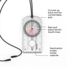 Silva Compass Navigation - Ranger No 3 Black - Scales 1:25k and 1:50k