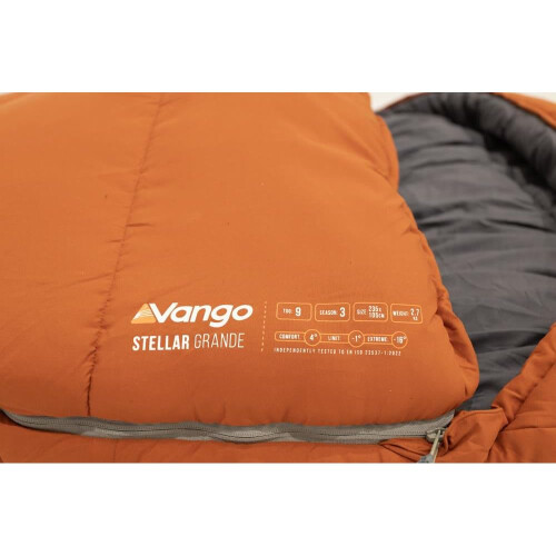 Vango Vango Stellar Grande XL Square Sleeping Bag with Shaped Hood, 2