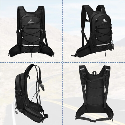 Flintronic Lightweight Breathable Bike Backpack, 8L Waterproof 2