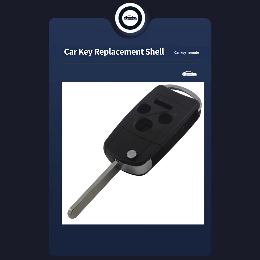 Simple Key Fob Cover Abs & Metal Upgrades Remote Key Shell 10Cm For Automotive 3 Keys 7754004728974