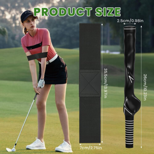 flintronic 2PCS Golf Training Grip, Golf Grip Training Aid, Anti-Slip 1