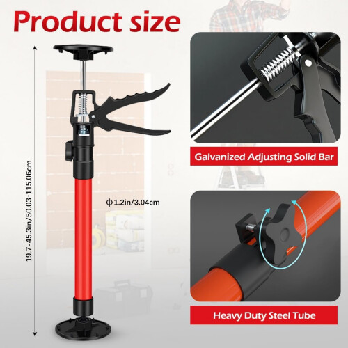 2PCS Adjustable Support rod for Cabinet Installation with 180lb Capacity Heavy Duty M
