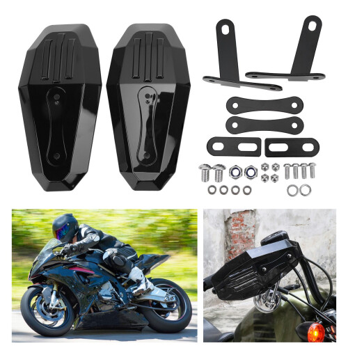 Motorbike Protection Hand Guard 2Pcs Black