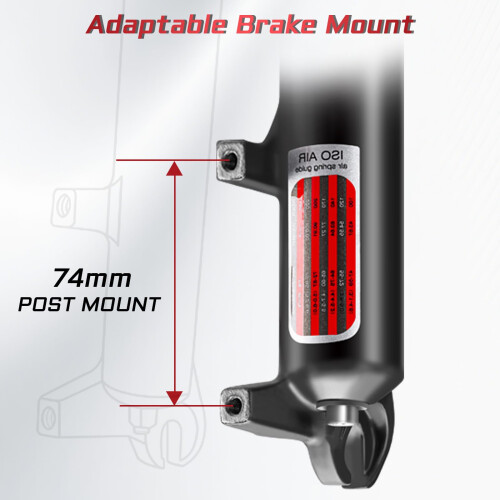 AEYINO Disc Brake Adapter,PM/Is Front Rear 180/203mm Disc Brake 2