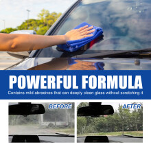 Car Glass Oil Film Cleaner Hydrophobic Windshield Oil Film Remover for Glass