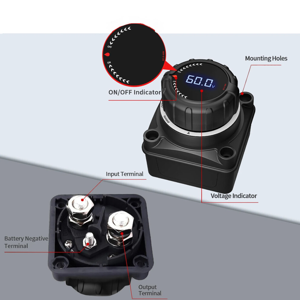 Solar Power Equipment Battery Disconnect Switches Intelligent Management Renewable Energy 7754004731141