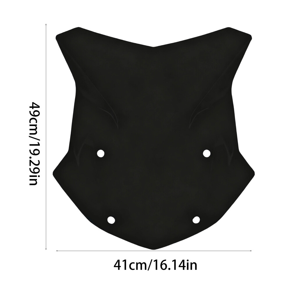 Standard Motorbike Windshield Defender Against Noise Plan Easy Arrange Permanent Abs Black 7754004744974