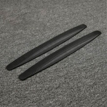 2pcs Black Carbon Fibre Bumper Strips