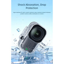 45m Waterproof Protective Case for Sports Camera Featuring High Clarity Glass