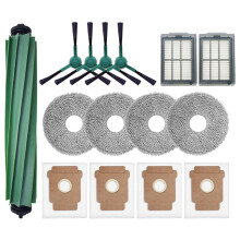 15-Teiliges Ersatzteilset für für 405 Combo / 505 Combo Saugroboter: Hauptbürsten, Seitenbürsten, Tücher, Filter, Staubbeutel