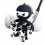 Golf Tee Holder – Ninja Design | Black or White | Holds 13 Tees (Tee 4