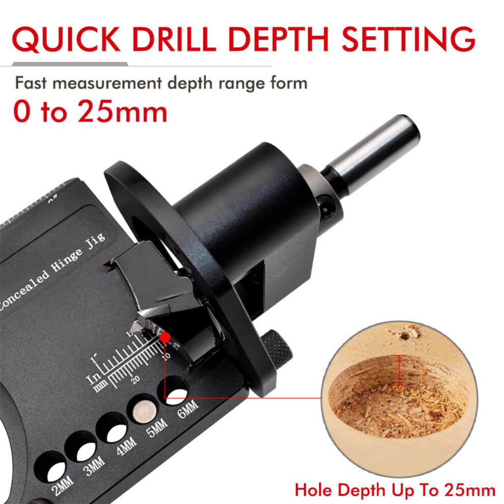 Complete Hinge Boring Kit For 35Mm And 26Mm Hinges In Woodworking Applications 7754004674448