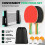 KIKILIVE 2 Player Table Tennis Set, Ping Pong Set with Retractable 2