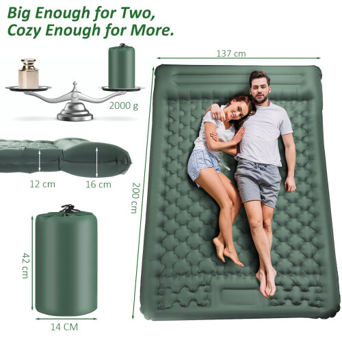 Jaztral Camping Mat - Upgraded Extra Thick Self Inflating Camping 1