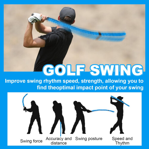 Golf Rope Swing Trainer Golf Swing Training Aid- Improve Swing Speed, 1