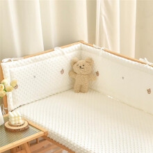 (180×28cm, G05) Breathable Airwrap Cot Bumper & Toddler Bed Guard Set, Headboard Padded Adjustable Baby, Cot Side Cushions, Cot Rail