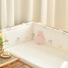 (150×28cm, G06) Breathable Airwrap Cot Bumper & Toddler Bed Guard Set, Headboard Padded Adjustable Baby, Cot Side Cushions, Cot Rail