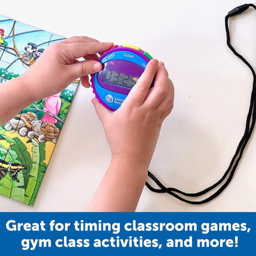 Learning Resources Learning Resources Simple 3 Button Stopwatch, Ages 5+, Kids Stopwatch 1