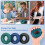 FitBeast Grip Strength Trainer, Finger Exerciser, Stress Balls for 6