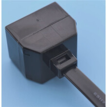 25 cm RJ12 6P6C 1-zu-2-Draht-Adapter Telefon-Ethernet-Kabelkonverter Festnetzstecker-Stecker-zu-Buchse