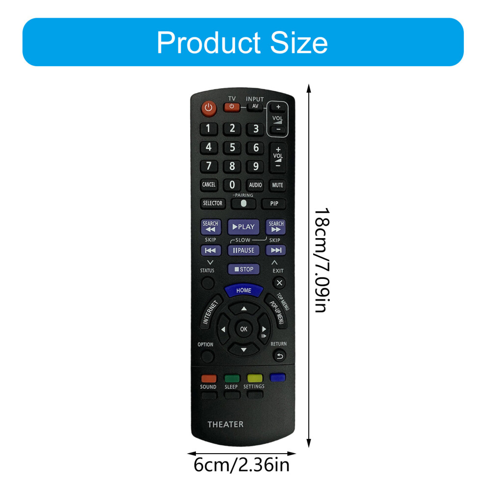 Universal Player Remote Ergonomic Button Not Need Configuration N2qayb000970 7695001175456