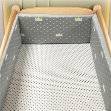 (250*30CM, N13) Breathable Crib Bed Liner Bumper Adjustable Baby Cot Bumper Set Cot Liner Airwrap Cot Bumper Protect All Round Crib Rail