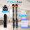 2Pcs Ropeless Battle Rope with Adjustable Weights,New Upgrade 6