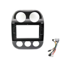 2-DIN-10,1-Zoll-Autoradio-Einbaurahmen für Compass 2010-2016, Armaturenbrett-Einbaurahmen, Blendenadapterplatte