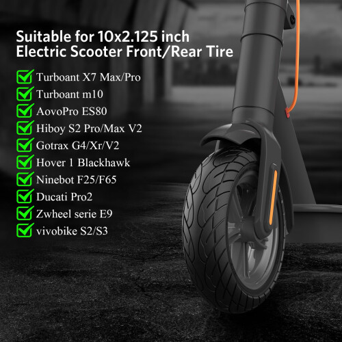 OUXI 10 x 2.125 Solid Tyre, 10 inch Solid Tyre Pure Electric Scooter 1