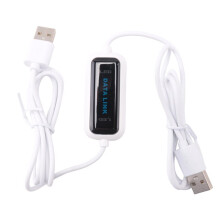 USB PC Naar PC Online Delen Sync Link Net Direct Gegevensbestandsoverdracht Bridge LED-Kabel Eenvoudig Kopiëren Tussen 2 Computers