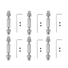 6X Upgrade Metal CVD Drive Shaft for WPL D12 C24 C34 B14 B24 B16 B36 MN D90 MN99S HengLong RC Car Accessories,Silver