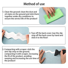 Bath Grip Stickers 72 Pcs Anti-Slip Strips for Shower with 6 Pcs Scraper Non Slip Strips Pad Bathtub Flooring Tape Mat