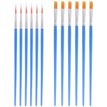 100 Pieces Kids Paint Brushes Set for Watercolor Oil Painting Flat +Pointed Brush for Body Face Nail Art