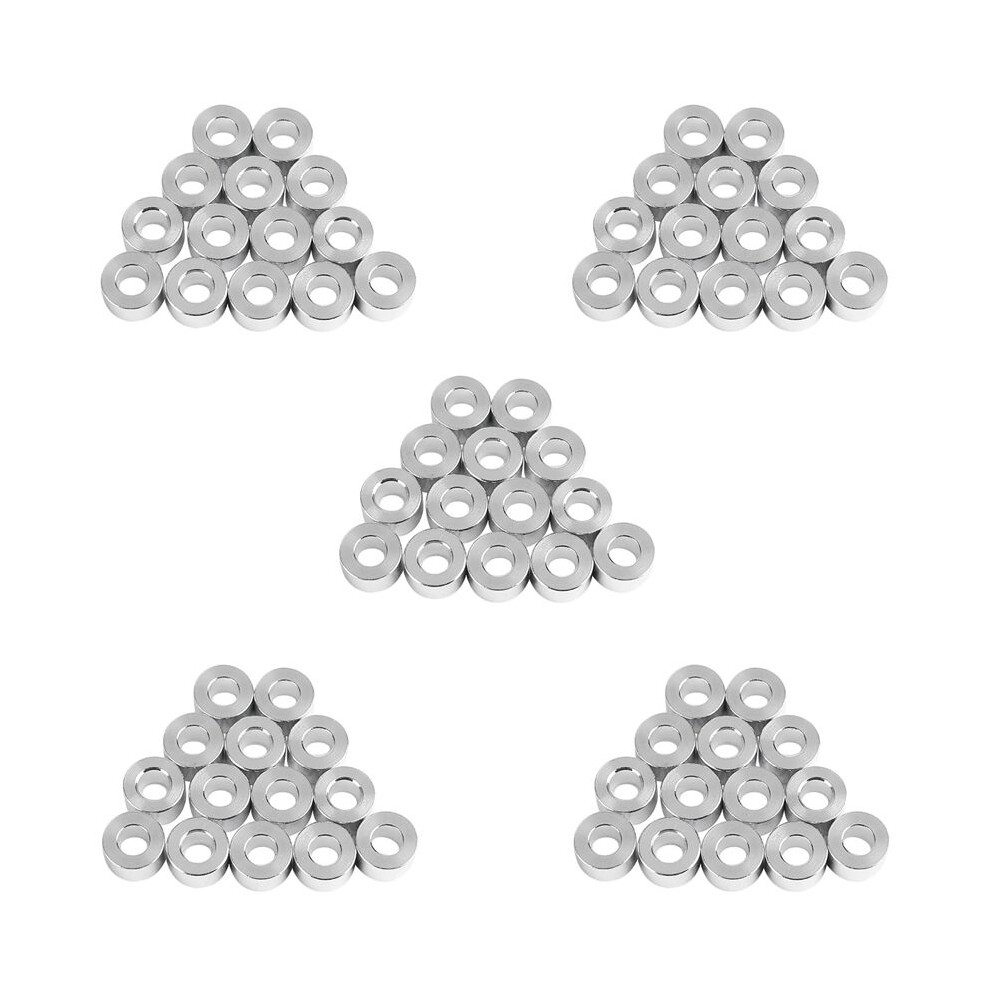 50X Aluminum Column Flat Gasket Bushing 6Mm Aluminum Bushing Aluminum Barrier 3D Printer Accessories For 4712538954545
