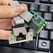 M.2 A Key and E Key Adapter Card to Single RJ45 Port 10/100/1000Mbps Ethernet Networks Card for Desktop Computer