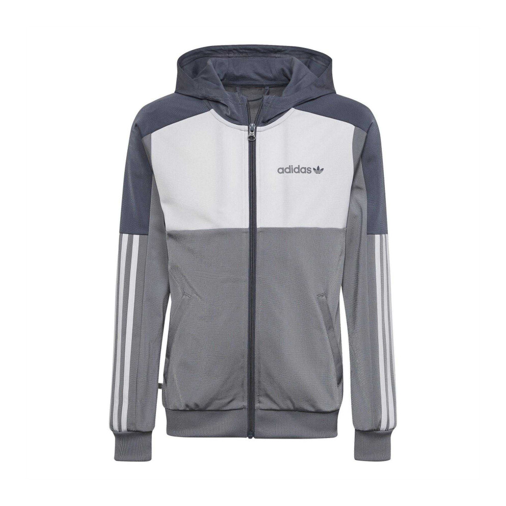Adidas (13-14 Years, Grey) Boys Originals Tracksuit Top